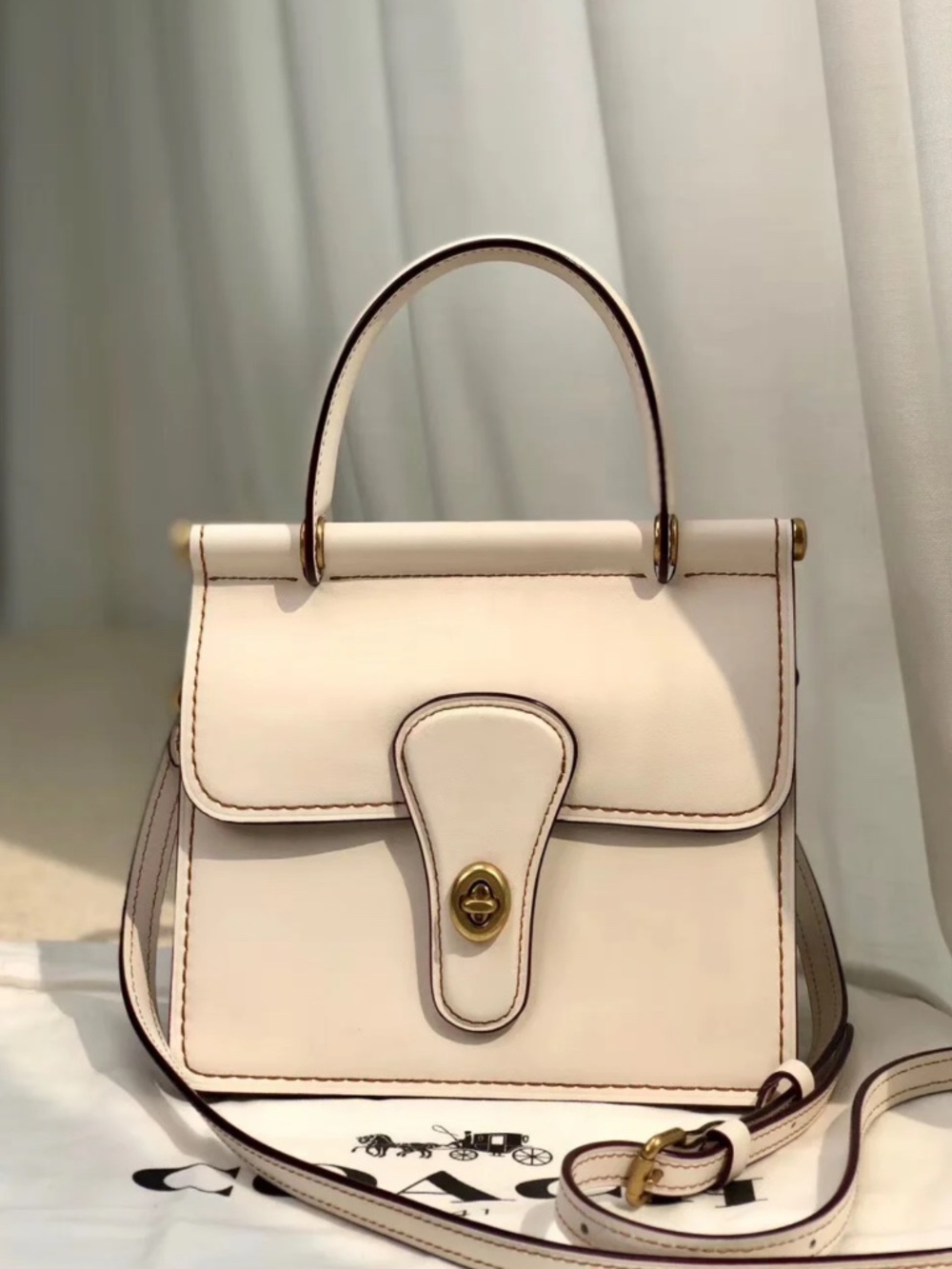 NWT COACH CHALK WILLIS TOP HANDLE 18 CROSSBODY BAG 9927